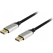 Aprīkot 119263 Displayport kabelis 3 m alumīnijs. melns Equip kabel Aluminium. Czarny