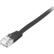 Aprīkot Equip Patch kabelis Cat6A U/Ftp 2Xrj45 10.00M schwarzFlachLSZH Patchkabel