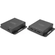 Av signāla pārraides sistēma Digitus Hdmi 4K 30Hz paplašinātājs/pagarinātājs 70M pa vītā pāra Cat.5E/6/7/8 Hdcp 1.4 Edid Ir Poc. komplekts System przekazu po zestaw