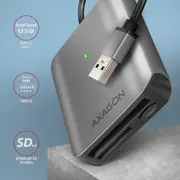 Axagon lasītājs. Usb-A 3.2 Gen Superspeed karšu Sd/Microsd/Cf. Uhs-Ii atbalsts Czytnik Cre-S3. czytnik kart Superspeed. 3-Slot Lun