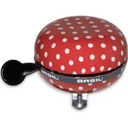 Bazilika velosipēda zvans Big Bell sarkani/balti punktiņi Bas-50396 Basil Dzwonek Rowerowy Polkadot mm Red/White Dots