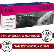 Black Point toneris Lcbpoc332M Magenta Replacement 46508710 Bloki332Mabw Toner Zamiennik