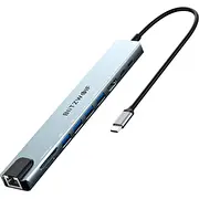 Blitzwolf stacija/replicators Bw-Th5 Usb-C dokstacija Sudraba Stacja/Replikator Stacja 10W1 srebrny