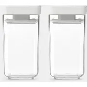 Brabantia glabāšanas kastes komplekts garšīgs 2 gab. 0.15 L gaiši pelēks 230585 storage box set Tasty pcs. Light Grey