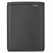 Brabantija tāpēc. ka Mülleimer 12 burti Matt Infinite Grey Brabantia Bo Liter