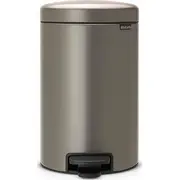 Brabantijas jaunā ikonu atkritumu tvertne uz pelēkā pedāļa 113628 Kosz na Brabantia New Icon szary