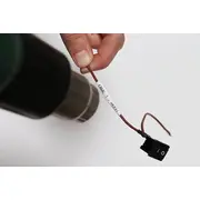 Brother etiķete Melna Uz Baltas Taršumraukušās Lentes Etykieta 11.2Mm Black On White Heat Shrink Tape