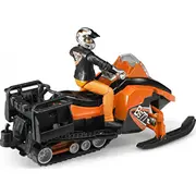 Bruder sniega motocikls ar vadītāju un piederumiem 63101 Skuter akcesoriami