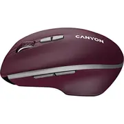 Canyon pele. 2.4 Ghz Bezvadu ar 7 pogām. Dpi 800/1200/1600. Baterija Burgundijas sarkana. 0.075Kg Mysz Mw-21. Wireless mouse .With buttons. Battery Aaa2Pcs.burgundy Red.7211741Mm.