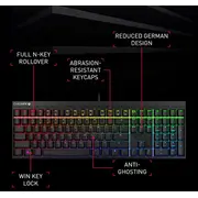 Cherry Mx 2.0S Rgb Red tastatūra Klawiatura red