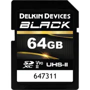 Delkin Black Rugged Sdxc Class 10 Uhs-Ii V90 karte Dsdbv9064Bx Karta Gb