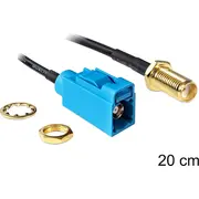 Delock antenas kabelis melns 88583 Kabel Antenowy 0.2M czarny