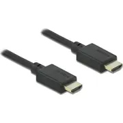 Delock Hdmi  Hdmi kabelis melns 85387 Kabel 1M czarny