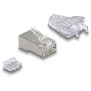 Delock Rj45 Modularer Stecker Mit Knicschutztülle Cat.6A mit