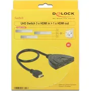 Delock Switch 3X Hdmi ieeja 1X izeja 18600