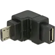 Delock Usb adapteris Microusb melns 65668 Adapter Czarny