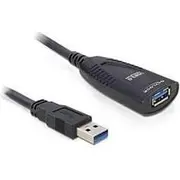Delock Usb kabelis Usb-A  melns 83089 Kabel Usb-A Czarny