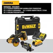 Dewalt Cutter 18V 76Mm Powerstack Dcs438E2T Przecinarka 2X1.7Ah