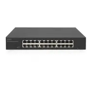 Digitus Gigabit slēdzis. 19 collas. nedzirdēts 24-Portowy gigabitowy. 19-Calowy.