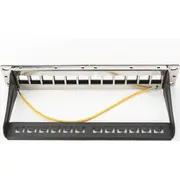 Digitus Patch panelis trapešveida slots. melns Dn-91420 Panel 10 1U 12X slot keystone Czarny