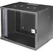 Digitus Rack 9He Sienas stiprinājums Soho Pro Black unm. Wall Mounting