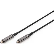 Digitus Usb-C  Usb-C Usb Kabelis melns Ak-330160-100-S Kabel Usb Usb-C Czarny