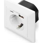 Digitus Zub Steckdose 1X Schutzkontakt. Usb