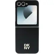 Dkny Dkhczf6Psmcslk Z Flip6 F741 melns/melns ādas Matal Stack logotips Czarny/Black lether Logo