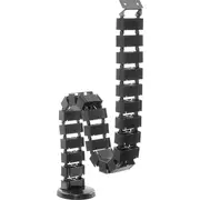 Equip Organizer 650808 kabeļu organizators Floor Black 1 gab. Organizator na kable Czarny szt.