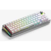 Glorious Gaming Gmmk 3 Pro He 65 Prebulet bezvadu Rf Qwerty Asv Siliša tastatūra Prebuilt Wireless klawiatura Us English Srebrny