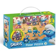 Grīdas puzle 40 Mūzika spēlē Smurfi Puzzle Muzyka gra Smerfy