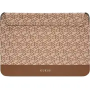 Guess Gcube Stripes datora apvalks  piezīmjdatora futrālis Brūns Etui Computer Sleeve na notebooka 16