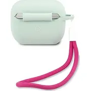 Guess Guacaplsvsbf silikona vintage aizsargvāciņš priekš Airpods Pro zils un rozā Etui ochronne Silicone Vintage do