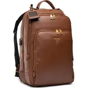 Guess Guess. Scala. sintētiskā āda. mugursoma. brūna. vīriešiem. 27.5 x 42.5 13 cm vīriešiem Synthetic Leather. Backpack. Brown. For Men. Men