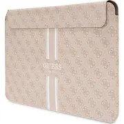 Guess Sleeve futrālis Gucs14P4Rpsp 14 rozā/rozā 4G apdrukātas svītras Etui pink Printed Stripes