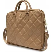 Guess stepēta 4G datora soma  piezīmjdatora soma 15/16 Brūna Torba Quilted Computer Bag na notebooka 15 16