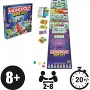 Hasbro Monopoly Nokauts Knockout Poļu versija