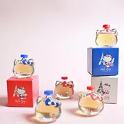 Hellokitty komplekts Hello Kitty Ap Paris Blanc. Tualetes ūdens. Meitenēm. 5 ml Miniatūra Around Bleu. Eau De Toilette. Rose. Forgirls. Rouge. Toilette Set For Girls. Miniature Toil