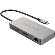 Hiper Usb-C centrmezgls. 4K Hdmi. 2X Usb-A. Dp. Gigabit Ethernet Koncentrator Hyper 5-Port Hub.