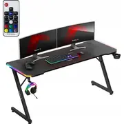 Huzaro rakstāmgalds Hero spēļu datora galds 4.8 Rgb Led spilventiņš Biurko Gamingowe Komputerowe Cm