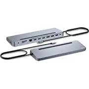 I-Tec Metal Ergonomic Usb-C stacija/replikators C31Flat2Pdpro100W Stacja/Replikator