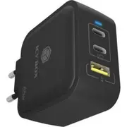 Icic Box Ib-Ps1030-Pd lādētājs mobilajām ierīcēm universālai melnai maiņstrāvai ātrai iekšējai uzlādei Icy do Uniwersalne Czarny przemienny Szybkie