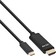 Inline Usb-C  Hdmi kabelis melns 64113 Kabel Usb Usb-C Czarny