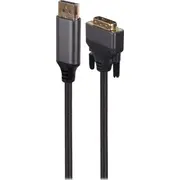 Kabel Gembird Displayport-Dvi-D 1.8M czarny Cc-Dpm-Dvim-4K-6 Displayport Dvi-D