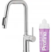 Kfa Duero Pure Style Izvelkamais virtuves jaucējkrāns Virtuves Iekārtas Ar Ūdens Filtrācijas Funkciju Un Izvelkamām Krānu Profine Lilac S Filtra Komplekts. Inox Bateria kuchenna Pull-Out Kuchenna Filtracji Wody Zestaw S.