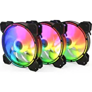 Krux trīs komplektu ventilators Krx0068 Wentylator Lunar Argb 3-Pack