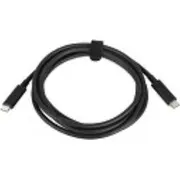 Lenovo Usb-C  Usb-C Usb Kabelis melns 4X90Q59480 Kabel Usb Usb-C Czarny