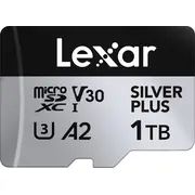 Lexar Professional Silver Plus Microsdxc 1 Tb 10. klase Uhs-I/U3 A2 V30 karte Karta Class Lmssipl001T-Bnang