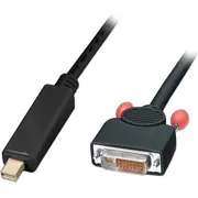 Lindy Displayport Mini  Dvi-D kabelis melns 41697 Kabel Mini 3M czarny