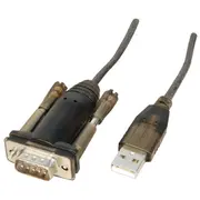 Lindy Usb-A  Rs-232 Usb kabelis melns 42855 Kabel Usb-A Czarny